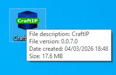 CraftIP.exe on windows