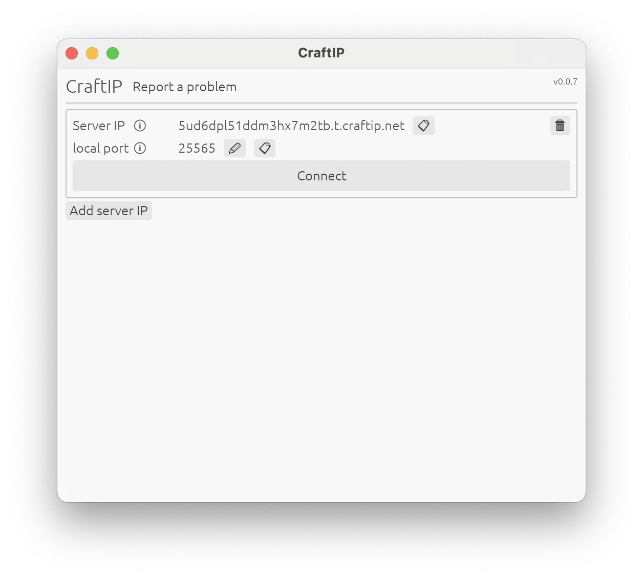 The CraftIP application